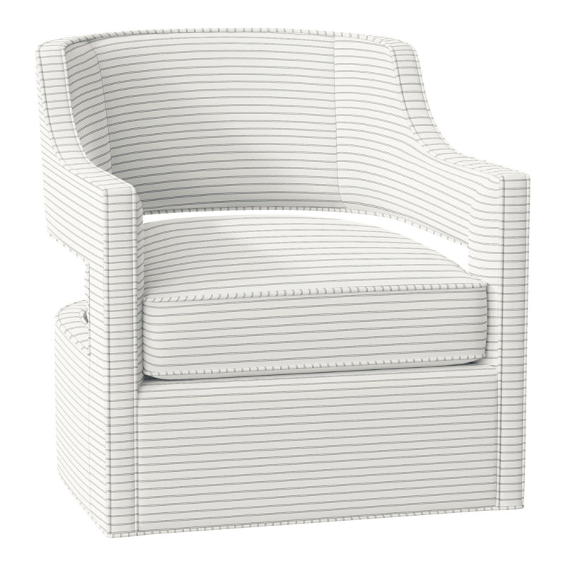 Phoebe 29.5" W Swivel Armchair, Perigold Birchbox Tuxedo