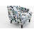 Upholstered Accent Chair, Vintage Armchair With Linen Fabric And Nailhead Trim For Living Room