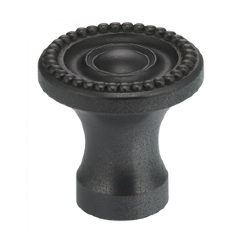 Poignée champignon de diamètre 1 1/2 po Classic & Modern, Nickel satiné, H 1,625 po x l 1,625 po x P 1,44 po
