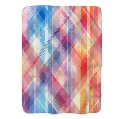 Colorful Plaid - 1 Piece Premium Blanket
