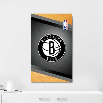 Brooklyn Nets NBA Canvas Wall Art – Officially Licensed Basketball Team Print – Ready to Hang