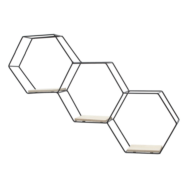 Lonetta 3 Piece Hexagon Tiered Shelf