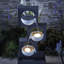 Outdoor Cascade Fountain with Lights