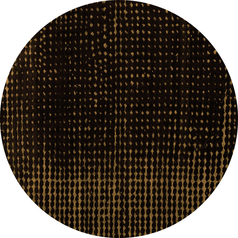 Obaro Abstract Indoor Rug, Round 3'