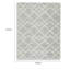 Tapis en polypropylène gris ivoire Unos