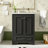 24'' Bathroom Vanity With Ceramic Sink Combo, Modern Freestanding Storage Cabinet  With Silver Handles,  Soft Closing Doors-460523328