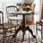 French retro solid wood dining table