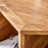 Hexagonal MDF Coffee Table, Wood Grain Pattern Stickers, Multi-Hole Design To Give More Storage Space