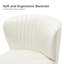 Euclid Faux Leather Chair With Metal Base-1712814006