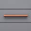 Copper Bar Handle - Raised