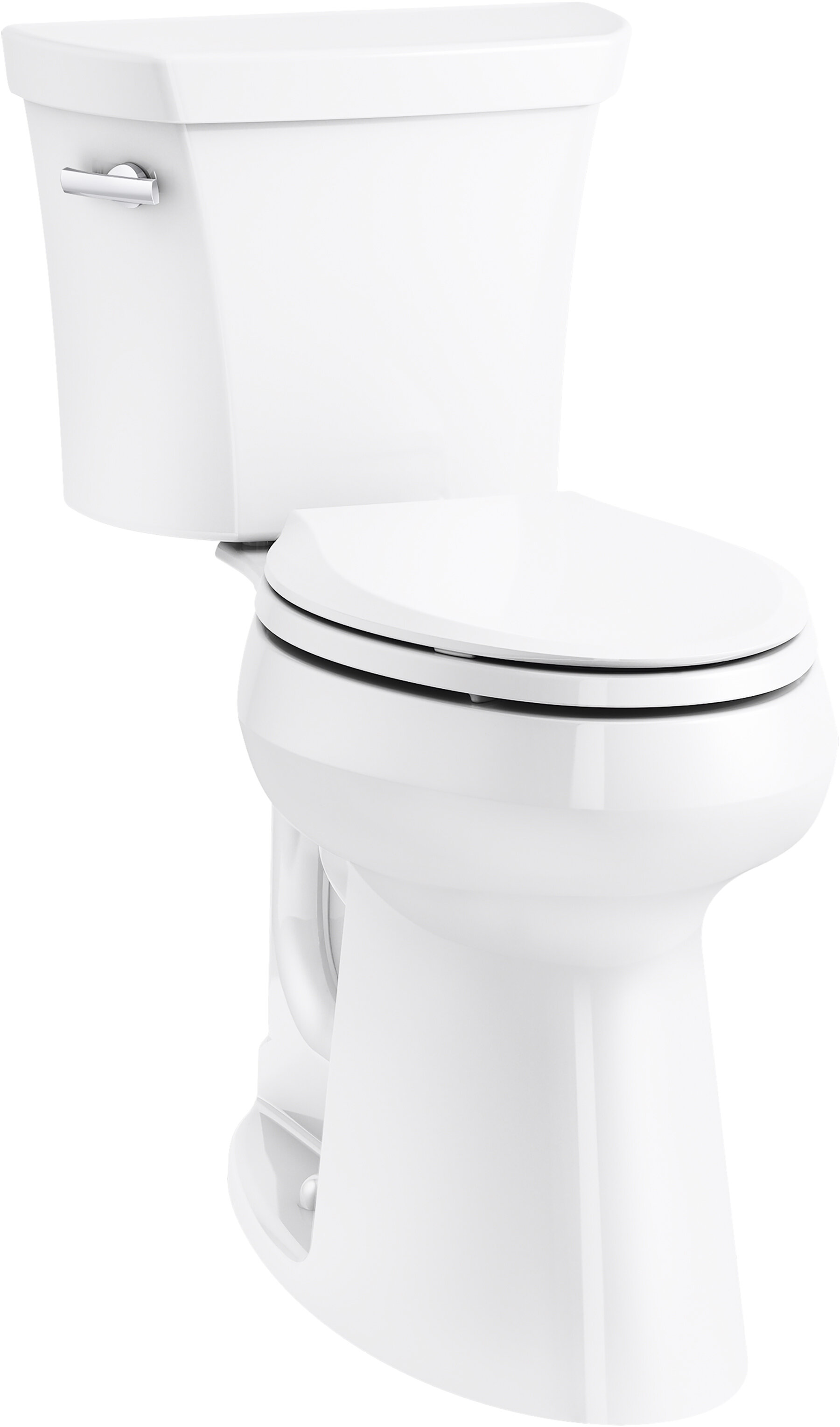 Kohler Highline™ 1.28 GPF (Water Efficient) Elongated Two-Piece Toilet with  High Efficiency Flush (Seat Not Included)  Reviews Perigold