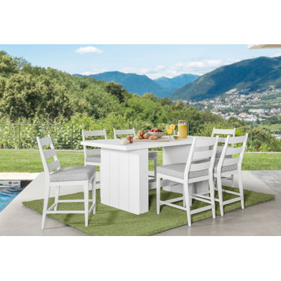 Watze Counter Height Dining Set, Buff, 7-PC