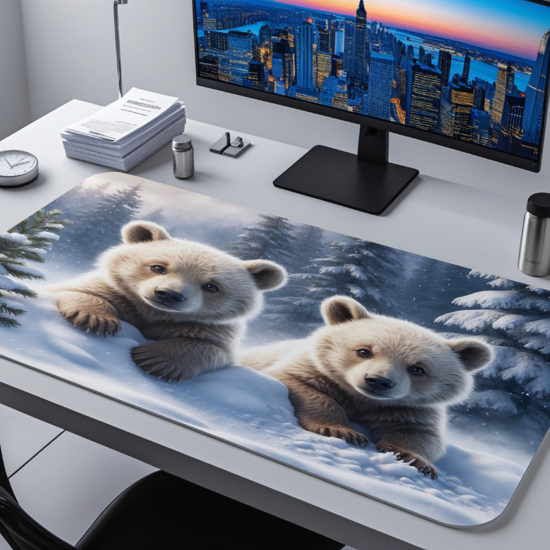 Polyester Desk Pad, 31.5x15.5