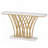 Schubert Gold Console Table with Faux Top-506084631