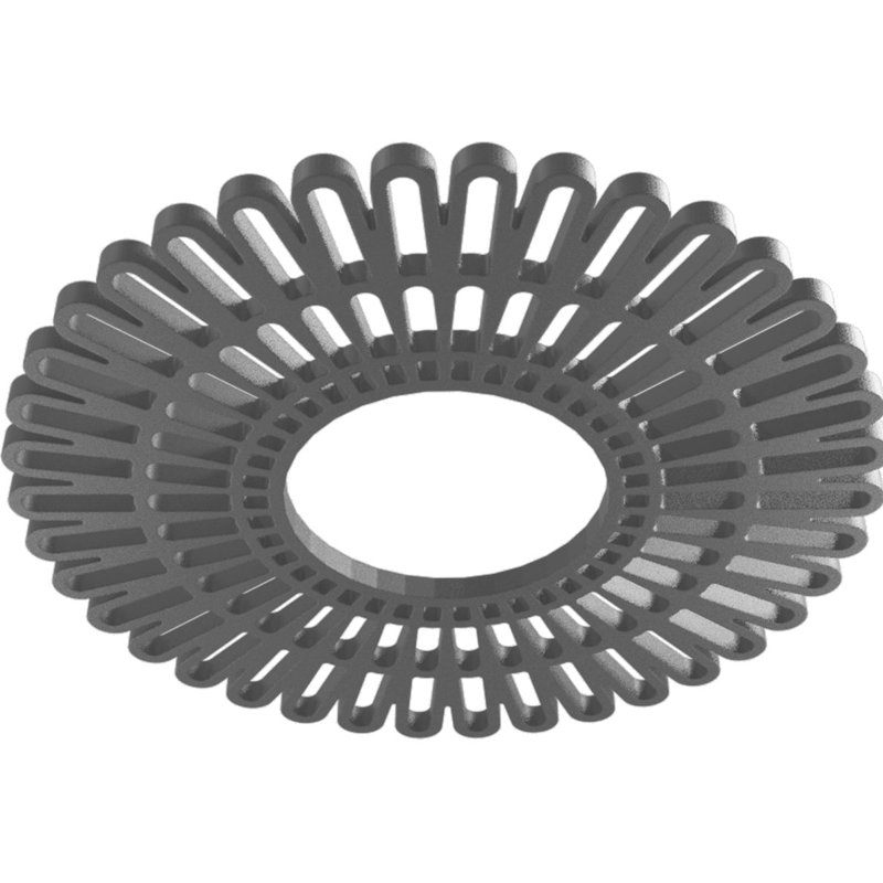 Médaillon de plafond architectural en PVC de qualité architecturale de 26 po x P 9 5/8 po x P 3/4 po, nickel, Nickel