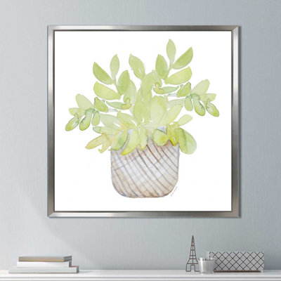 «Pots Plant I», reproduction de peinture à l'aquarelle