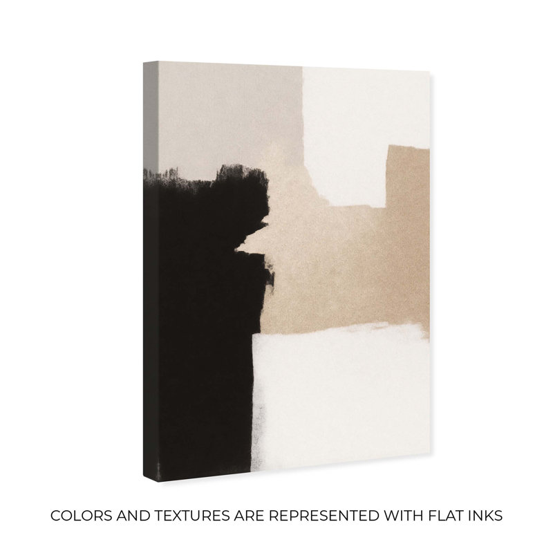 Beige and Black I Canvas Neutral Wall Decor by , 30" H x 20" W, Wrapped Canvas