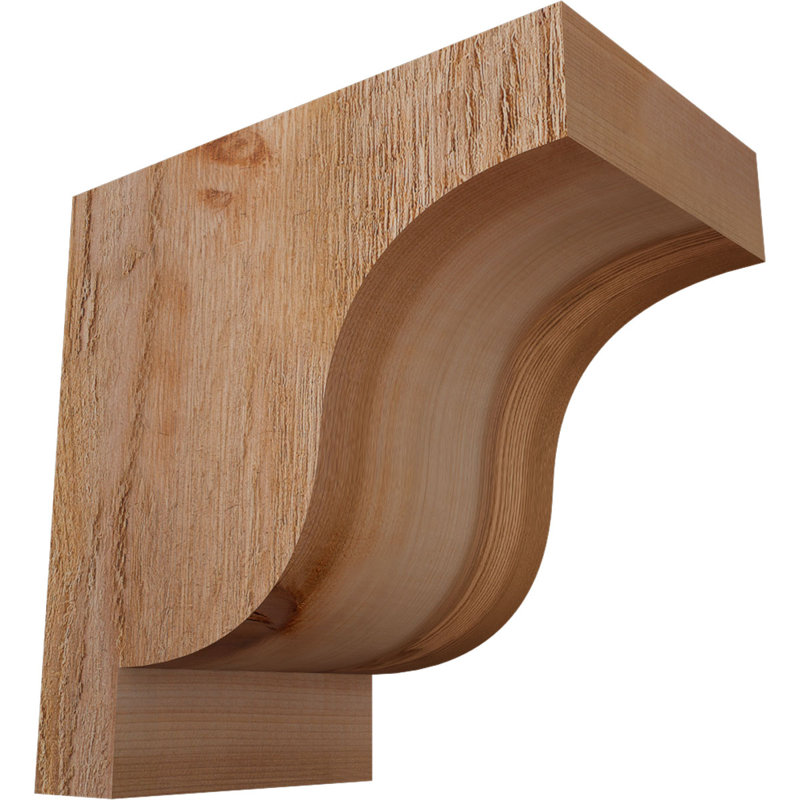 Newport Corbel, H 10 po x l 6 po x P 10 po, Cèdre rouge, Sciage brut