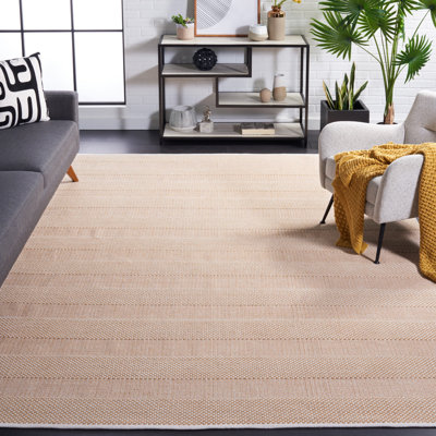 Striped Kilim Flat Weave Cotton Striped Rug