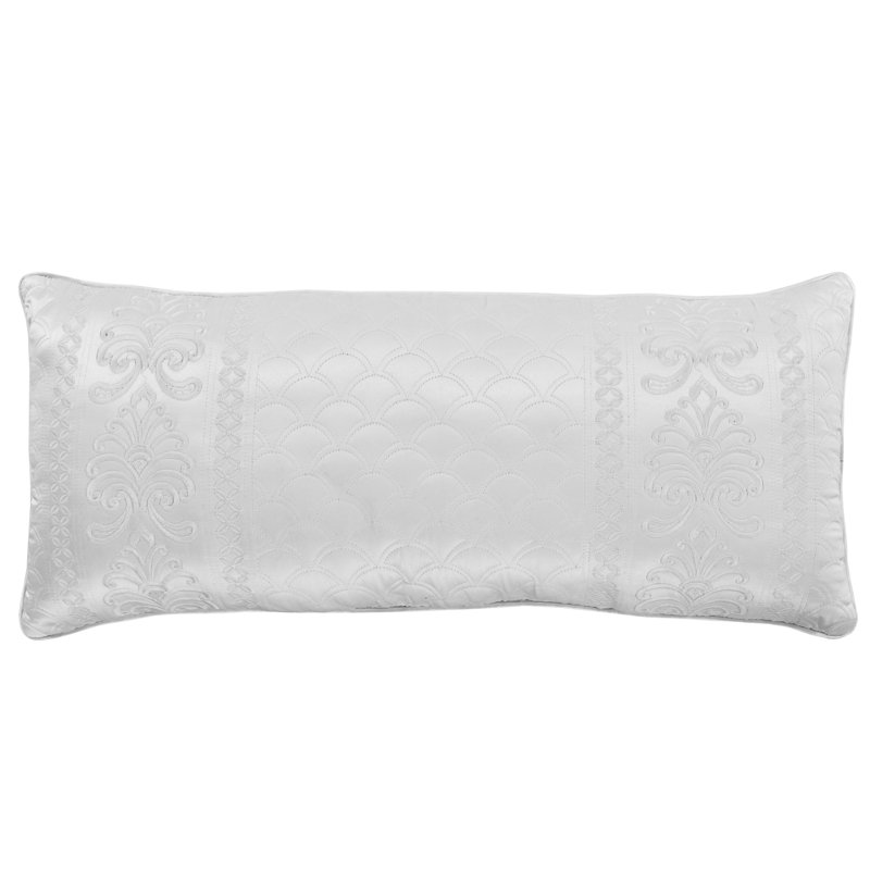 Coussin décoratif Lyndon Boudoir, Blanc