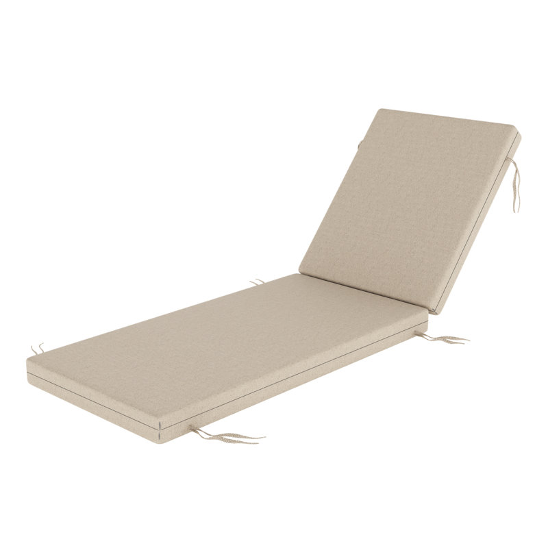 Lani Sunbrella® Outdoor Chaise Lounge Cushion, Sunbrella Bliss Sand, 25" W x 79" D