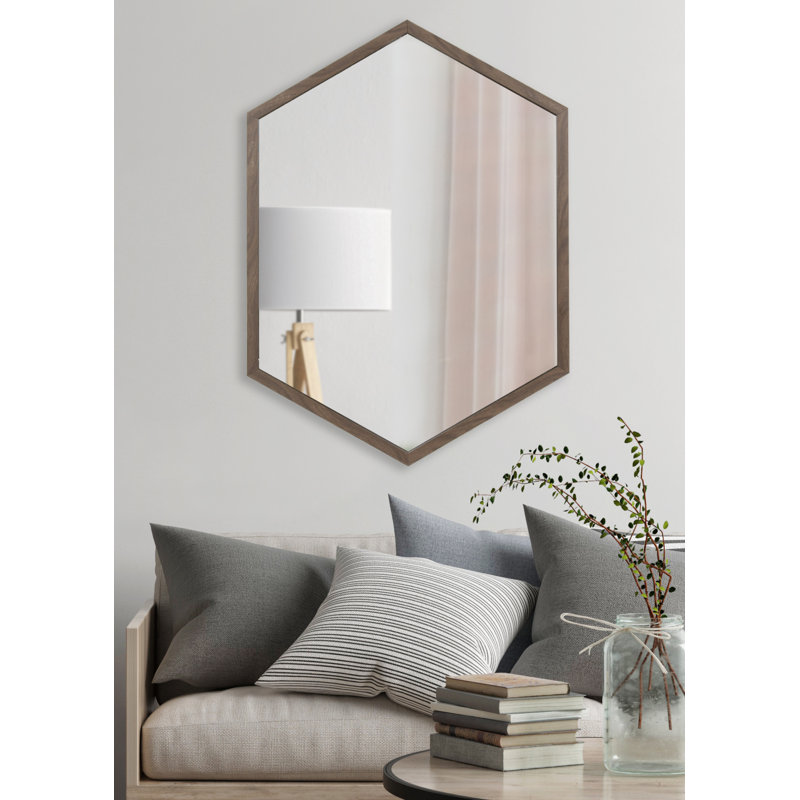 Effervescence Mirror, Walnut Brown, 24" x 26"