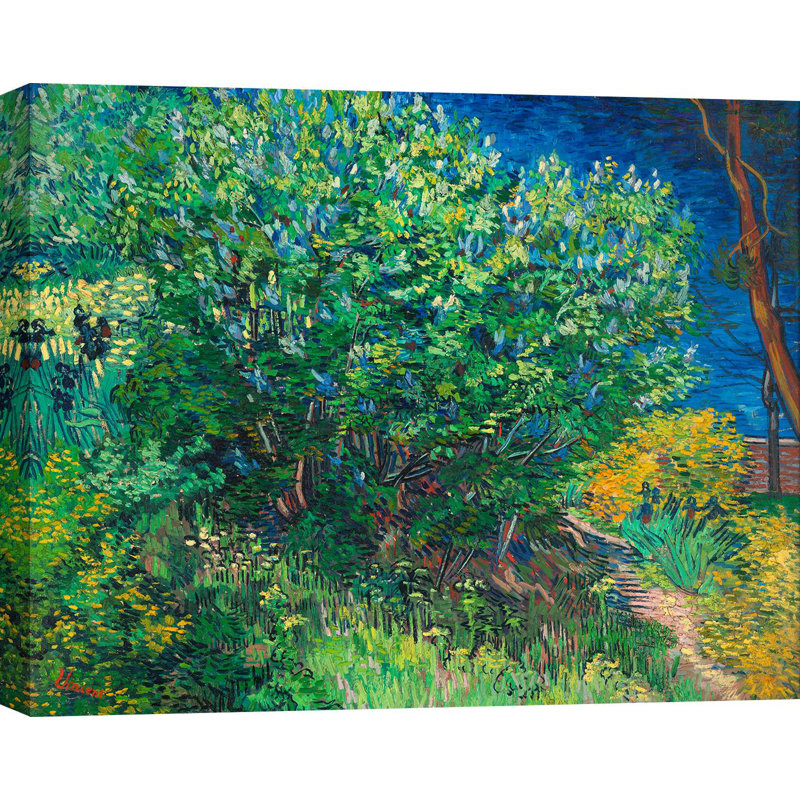 Wrapped Canvas Print: Vincent van Gogh, Lilacs, 70cm H x 100cm W