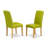 9 Piece Dining Set Includes an Oval Dining Room Table with Butterfly Leaf and 8 Autumn Green Faux Leather Upholstered Chairs, Oak-1534393707-1598949969-1534393706