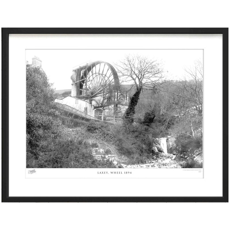 Laxey, Wheel 1894 by Francis Frith - Single Picture Frame Print, 60cm H x 80cm W x 2.3cm D