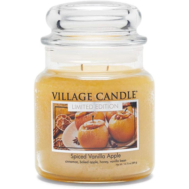 Bougie parfumée à la vanille épicée et pomme parfumée