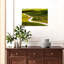 Paysage abstrait paisible et vibrant, idéal pour un voyage à vélo dans les Green Hills (affiche murale).-2117236583