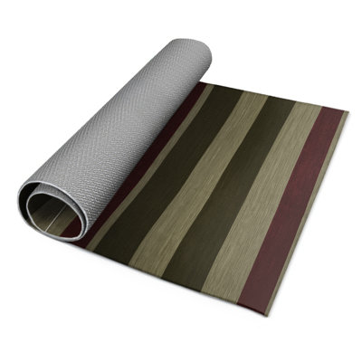 Tapis intérieur / extérieur brun HorizontalStripes