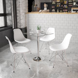 Cudney Glass Top Metal Base Dining Table