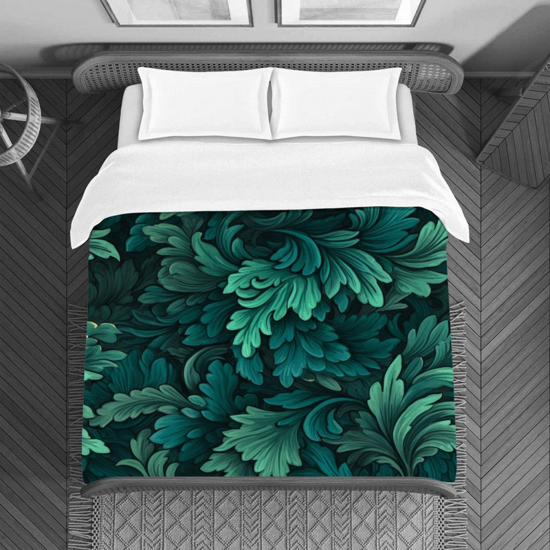 Polyester Floral Duvet Cover, Twin Duvet Cover
