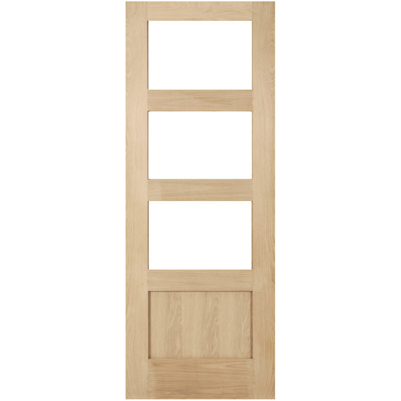 Paras Veneer Sliding Doors Unfinished, 198.1cm H x 61cm W x 3.5cm D