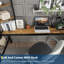 Lit mezzanine simple avec grand bureau et tablettes de rangement pour enfants et adultes-110496710