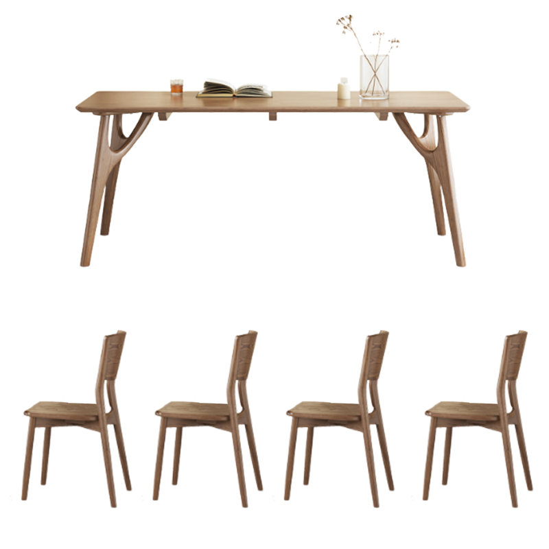 Nordic style simple dining table, 30.31"H x 55.12"L x 31.5"W