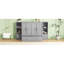 Grand lit en gris avec tablettes, tiroirs et - Options de rangement pour améliorer l'espace-3445710-3445683