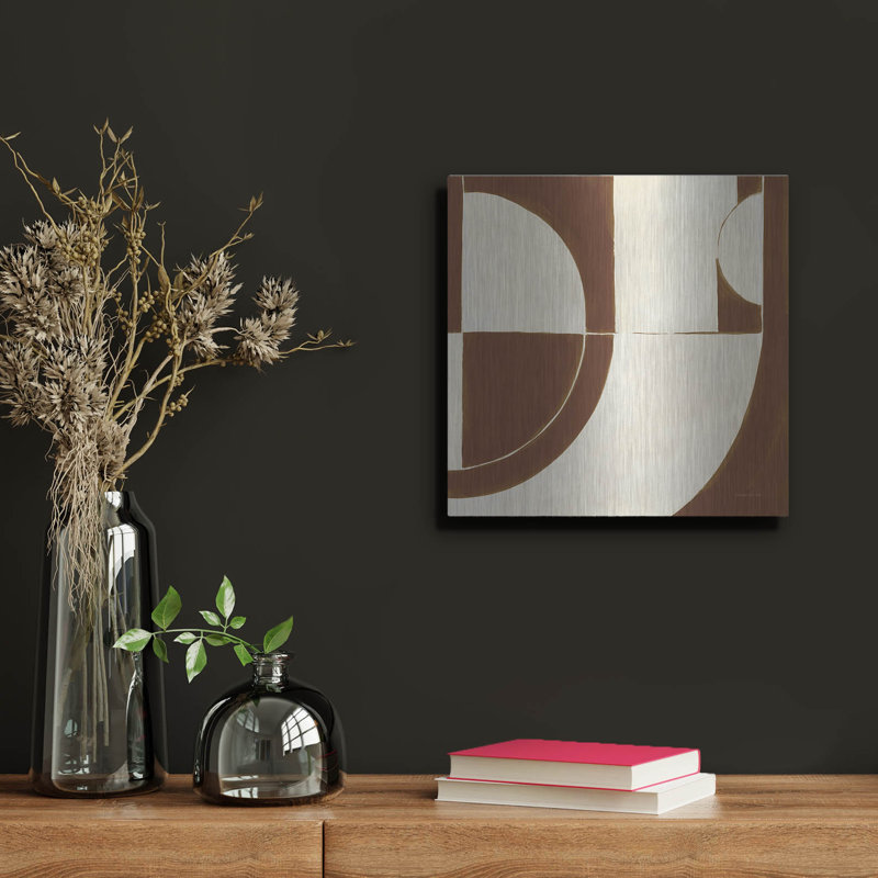 Art mural en métal Wrought Studio ™ «Laid Back Sepia» par Danhui Nai, H 12 po x l 12 po