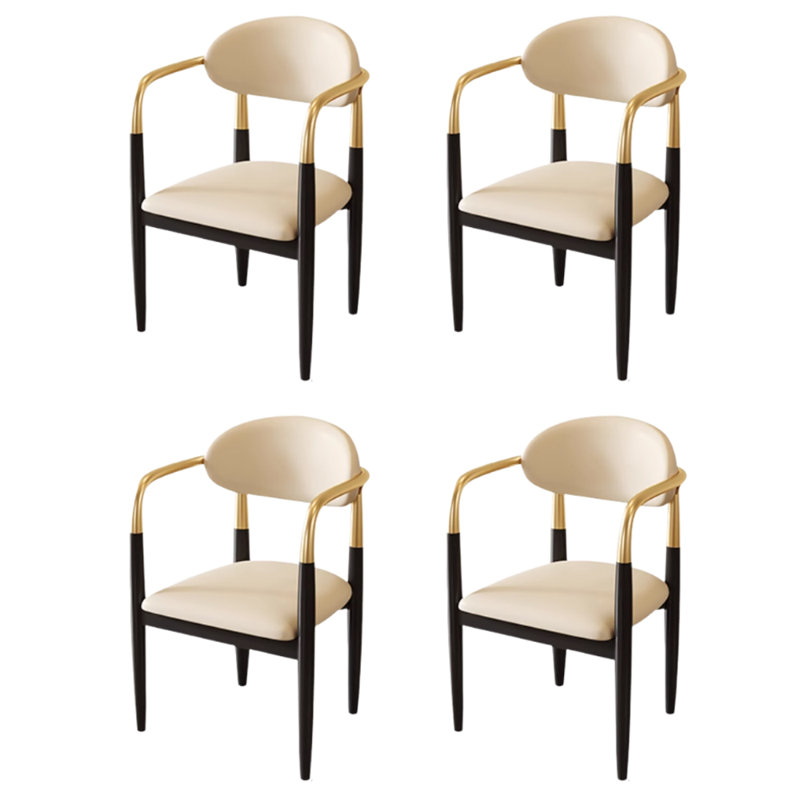 Exquisite And Durable Armrest Sponge Dining Chairs