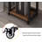 20.8 x 13.8 x 40 inches 3-Tier Movable Printer Stand with Storage Floor-Standing Rack on Wheels-93366864