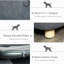 Chien de compagnie - coussin gris lavable amovible. Confort pour lit miniature lavable, amovible. Lits confortables