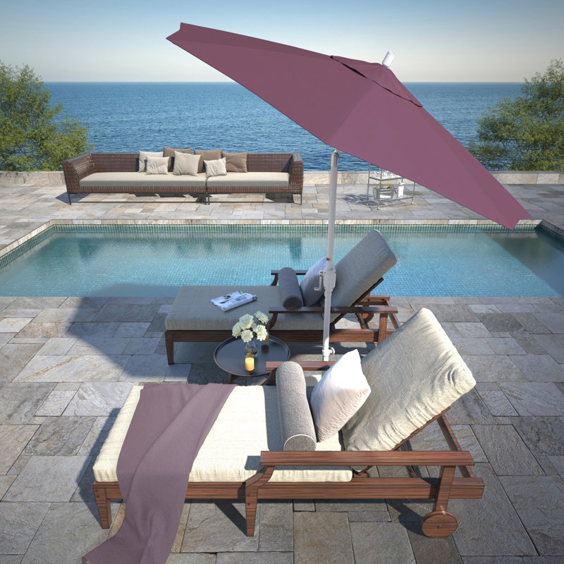 Parasol de marché 7 pi 6 po Nacoma, Sunbrella® iris