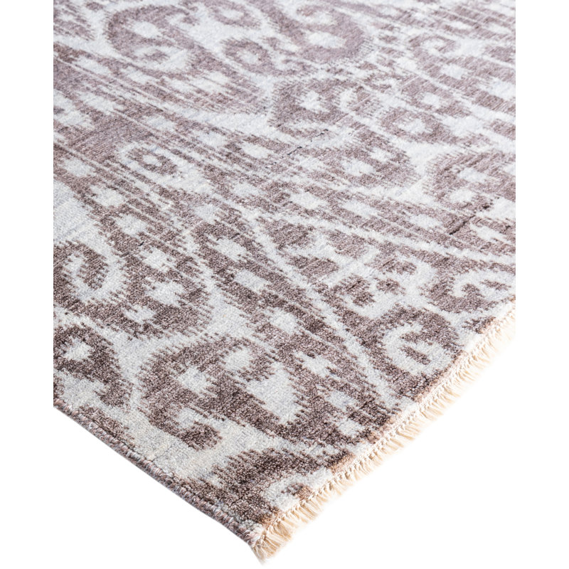 Overdyed One-of-a-Kind 9' 0" X 12' 3" Hand Knotted Area Rug