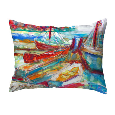 Marina Outdoor Reversible Throw Pillow