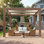 Pergola d'extérieur 10 pi x 10 pi avec toit à persiennes réglable, cadre en aluminium renforcé et système de drainage intégré