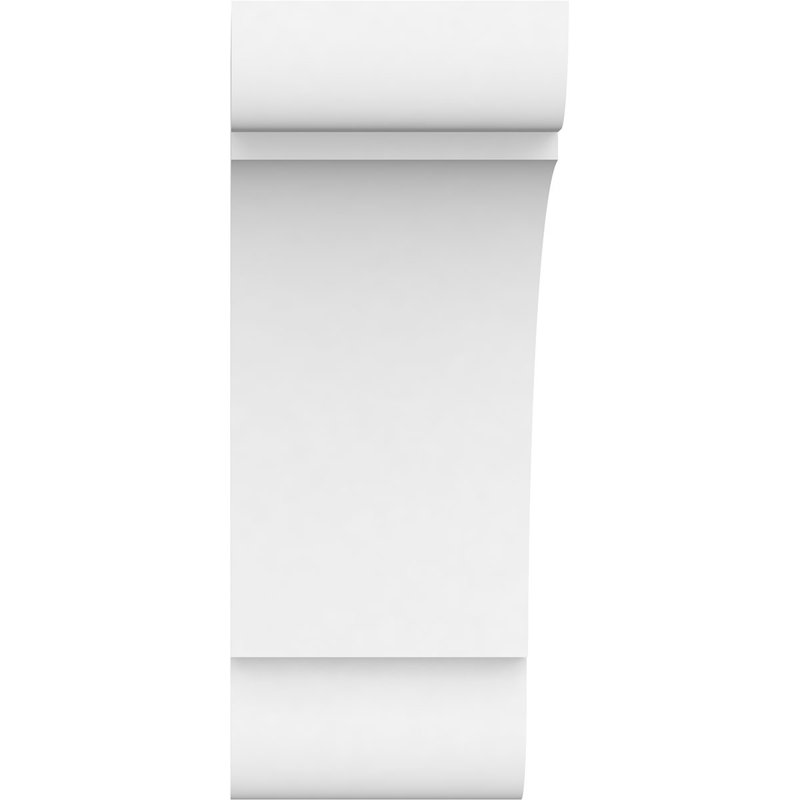 Corbeau standard en PVC de qualité architecturale standard, H 14 po x l 5 po x P 10 po