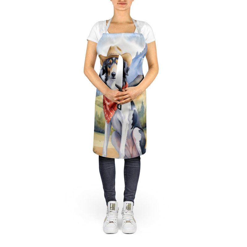 Tablier de bienvenue Borzoi Cowboy