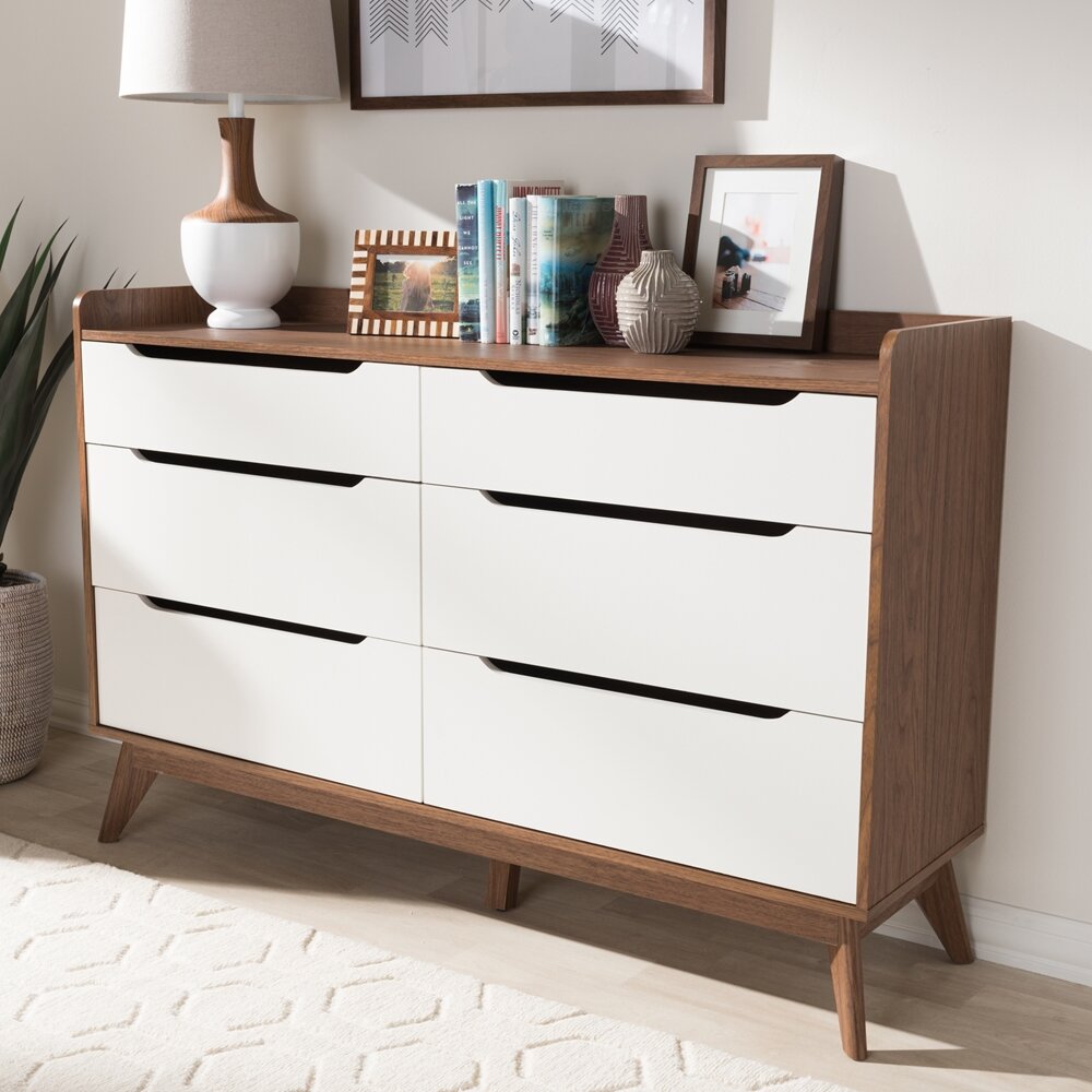 Hashtag Home Cravens 6 - Drawer Standard Dresser & Reviews | Wayfair