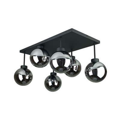 Alexzander Glass Semi Flush Mount